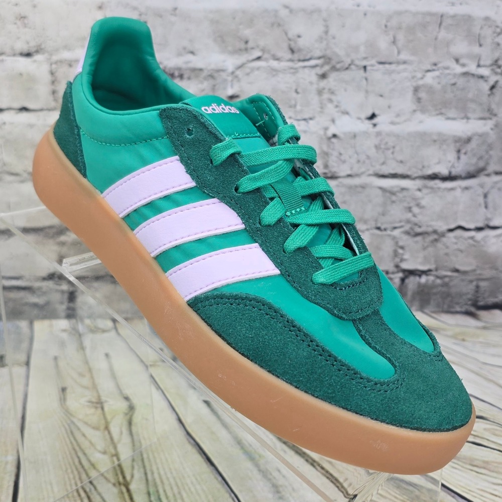 Adidas Barreda Decode Sneakers Womens 7.5 Green White Gum Platform JI2324 Retro